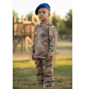 KONYALI JANDARMA KAMUFLAJ ÇOCUK ELBİSESİ