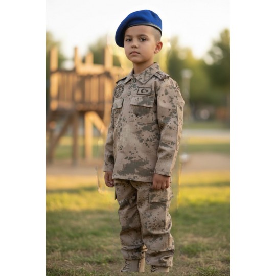KONYALI JANDARMA KAMUFLAJ ÇOCUK ELBİSESİ