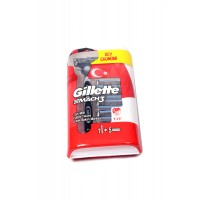 GİLLETTE MACH-3 TURBO MİLLİ TAKIM TRAŞ MAKİNESİ+YEDEK BAŞLIK 5 Lİ