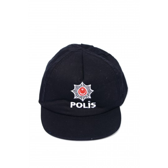 TERMOFİX ÇOCUK POLİS KEPİ SİYAH 